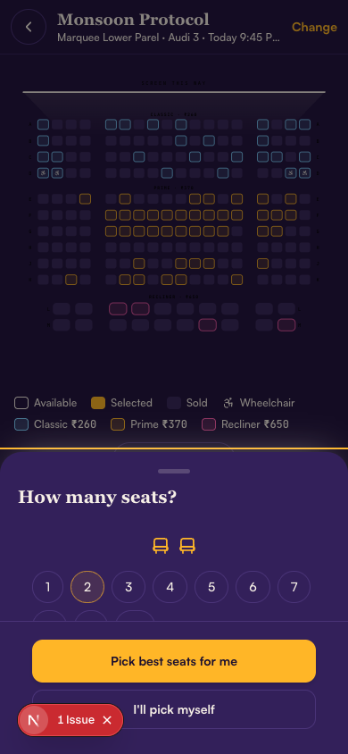 Outpass: Pick the best seats, automatically